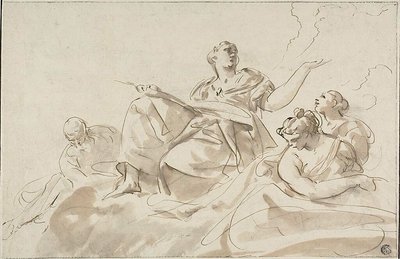 Allegoriska figurer av Paolo Pagani