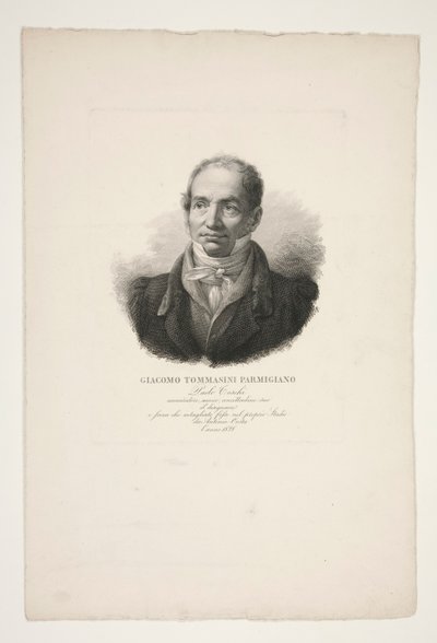 Porträtt av Giacomo Tommasini Parmesan av Paolo Toschi