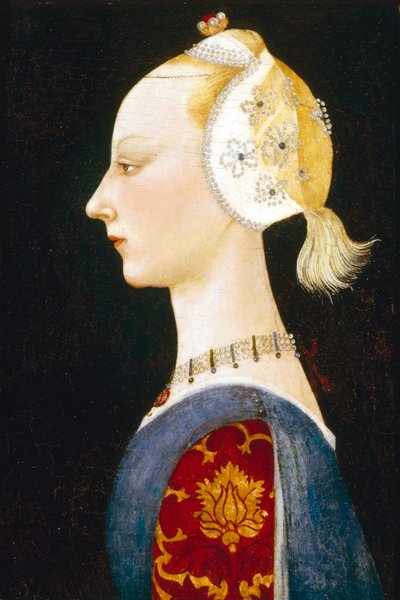 En ung dam av mode, 1462-1465 av Paolo Uccello