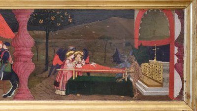 Predella om profanering av värden, detalj av Paolo Uccello