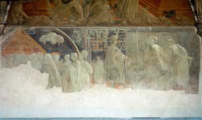 Berättelsen om Noah, fylleriet - Fresco av Paolo Uccello