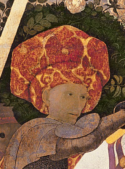 Slaget vid San Romano, detalj av chefen för Niccolo da Tolentino d.1435 ledare för de florentinska legosoldaterna, c.1450-60 tempera på paneldetalj av 30690 av Paolo Uccello