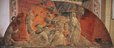The Flood and the Subsidence of the Waters, 1447-48 (fresk överförd till duk) (se även 123194 och 123195) av Paolo Uccello