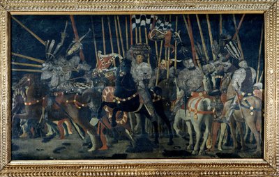 Motattacken av Micheletto da Cotignola (Slaget vid San Romano). Andra avsnittet som illustrerar Micheletto da Cotignolas motattack. Målning av Paolo di Dono dit Paolo Uccello (1397-1475) av Paolo Uccello