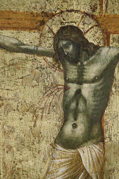 Kristus, detalj från 1630100 Polyptyk av korsfästelsen med heliga av Paolo Veneziano
