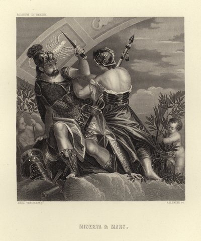 Minerva och Mars av Paolo Veronese
