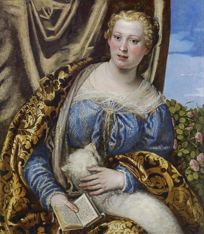 Portrait of a Lady as Saint Agnes av Paolo Veronese