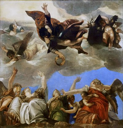 Sankt Markus belönar de teologiska dygderna av Paolo Veronese