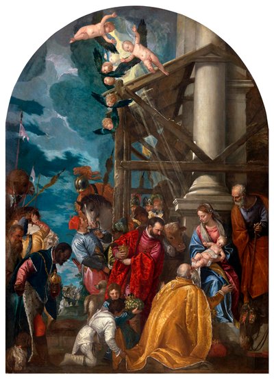 Tillbedjan av Magi. av Paolo Veronese
