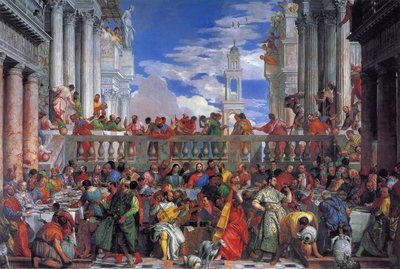 Bröllopsfesten i Kana, 1563 av Paolo Veronese