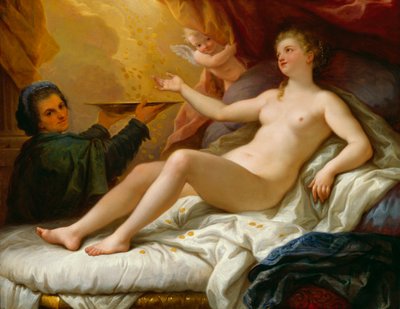 Danae, ca 1705 (olja på duk monterad på masonit) av Paolo di Matteis