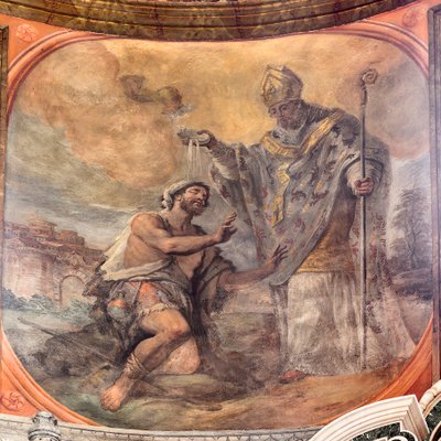 Fresker som skildrar Sankt Cataldos liv av Paolo di Matteis