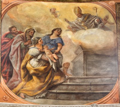 Fresker som skildrar Sankt Cataldos liv av Paolo di Matteis