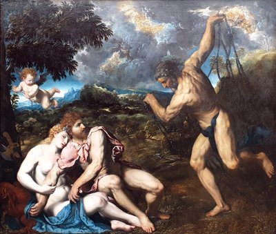Mars och Venus, överraskade av Vulcan Mars och Venus, överraskade av Vulcan av Paris Bordone