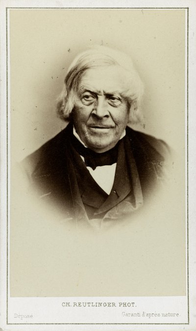 Porträtt av Jules Michelet 1798-1874, ca. 1870. av Paris . Photo studio Reutlinger