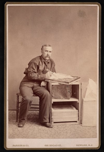 Porträtt av Fred Mather 1833-1900, före 1887. av Parker and Co