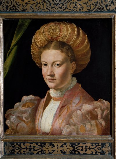 Porträtt av en ung kvinna grevinna Gozzadini. (Målning av Parmigianino