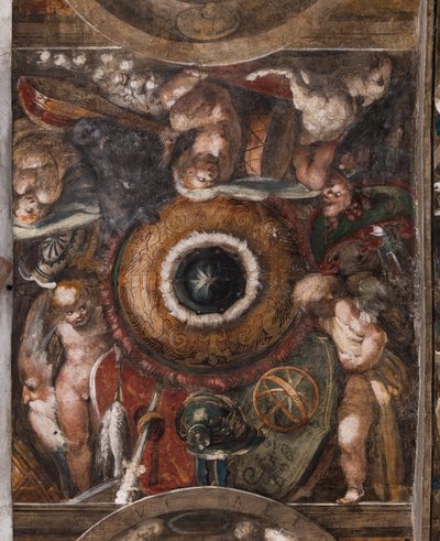 Putti, detalj, ca 1523 (färsk) av Parmigianino