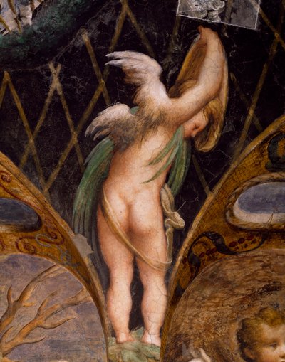 Putto, från Myth of Diana and Actaeon av Parmigianino