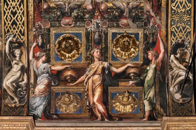 The Three Wise Virgins and Three Foolish Virgins, detalj av 3660863 av Parmigianino