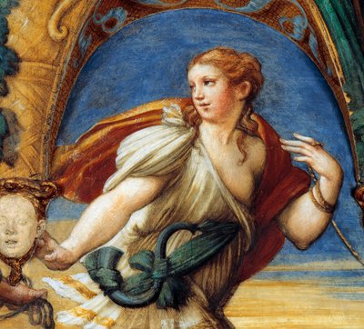 Actaeon, med feminina drag, från Myth of Diana and Actaeon, ca av Parmigianino