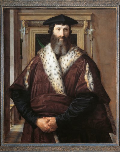 Porträtt av Malatesta Baglioni av Parmigianino