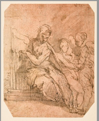 Saint Cecilia (höger) av Parmigianino