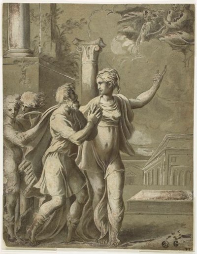Augustus och den tiburtinska sibylla av Parmigianino