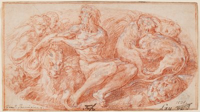 Daniel in der Löwengrube av Parmigianino