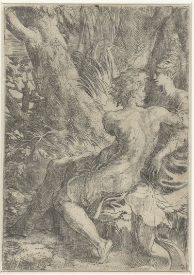 Kärlekspar av Parmigianino