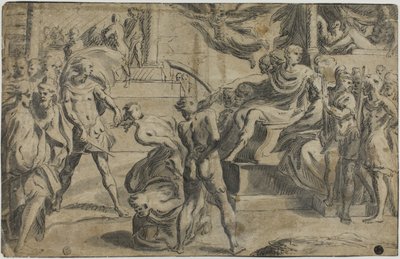 De heliga Petrus och Paulus martyrskap av Parmigianino