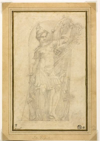 Minerva (eller Bellona) i en nisch av Parmigianino