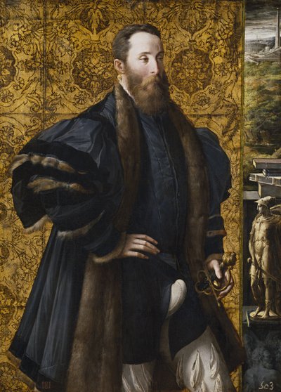Porträtt av Pier Maria Rossi från San Secondo av Parmigianino