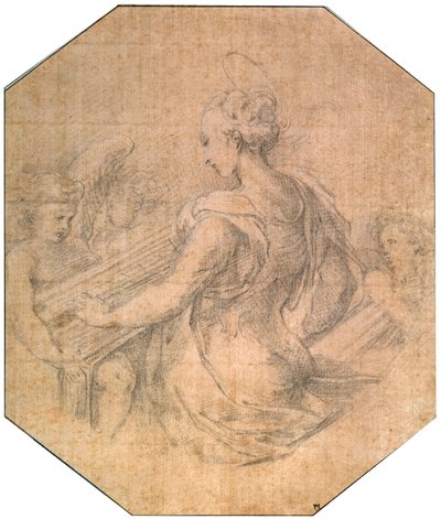 Sankta Cecilia, c1527-1530 av Parmigianino
