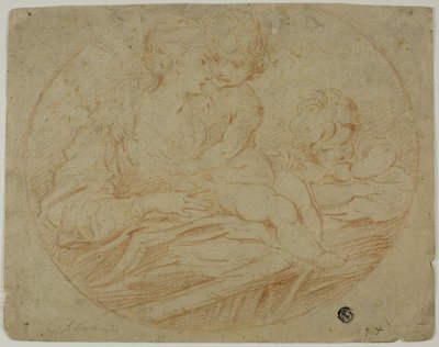 Kvinna med två barn av Parmigianino