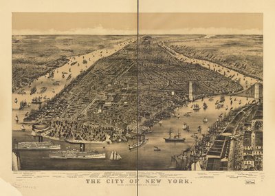 Staden New York av Parsons and Atwater; Currier and Ives
