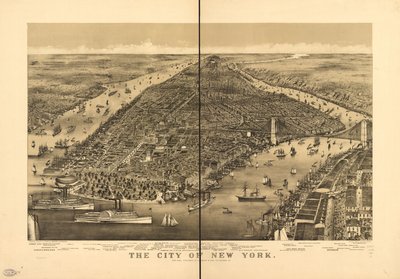 Staden New York av Parsons and Atwater; Currier and Ives