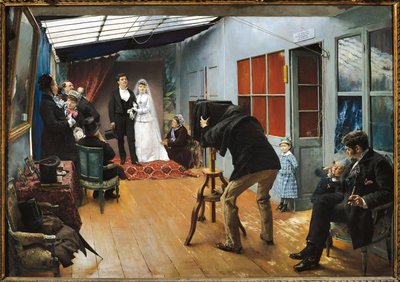 Bröllop hos fotografen av Pascal Adolphe Jean Dagnan Bouveret