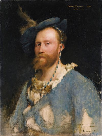 Porträtt av konstnären Gustave Courtois 1852-1923, 1883. av Pascal Adolphe Jean Dagnan Bouveret