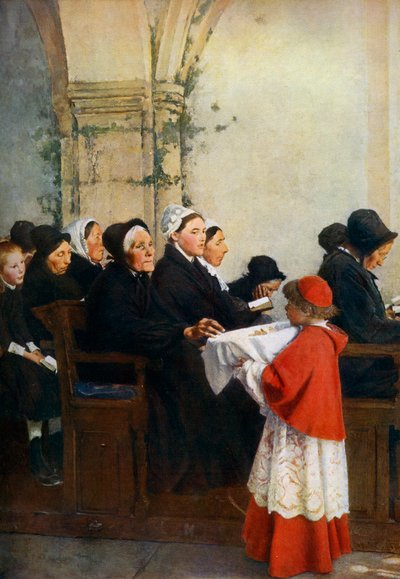 Det välsignade brödet, c1879, 1912. av Pascal Adolphe Jean Dagnan Bouveret