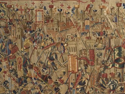 Pastrana-gobelängerna, tillverkning i Tournai, troligen från Passchier Greniers verkstad, ca 1471 - 1475 (gobeläng) av Pasquier (workshop of) Grenier