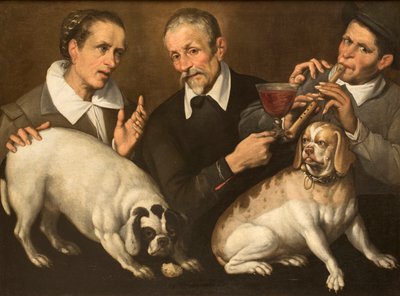 Zufolospelare, 1585-1590. av Passerotti