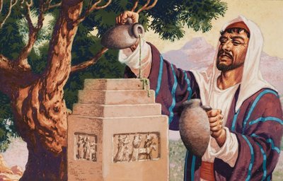 Biblische Szene von Pat (1907-95) Nicolle