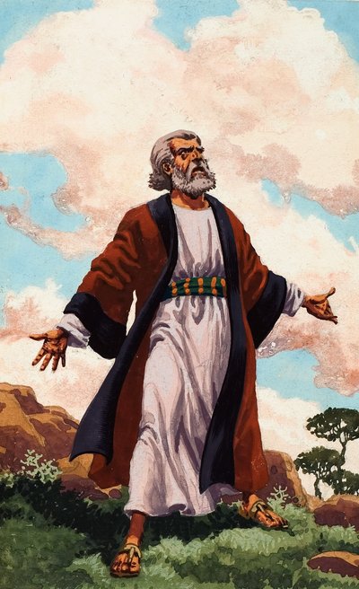 Biblische Szene von Pat (1907-95) Nicolle