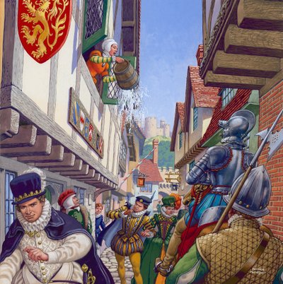 Primitive Sanitäranlagen von Pat (1907-95) Nicolle