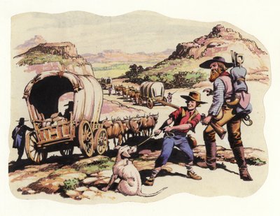 Der Große Treck von 1835-1837 von Pat (1907-95) Nicolle