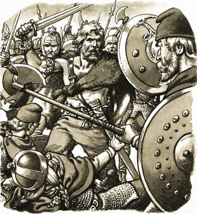 Alfred der Kriegerkönig von Pat (1907-95) Nicolle