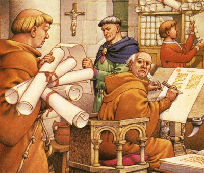 Zusammenstellung des Domesday-Buchs von Pat (1907-95) Nicolle