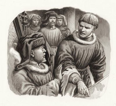 König Heinrich IV. und Prinz Hal von Pat (1907-95) Nicolle