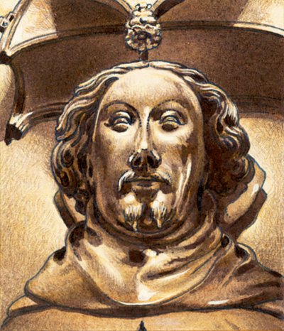 Kung Richard II av England (gouache på papper) av Pat (1907 95) Nicolle
